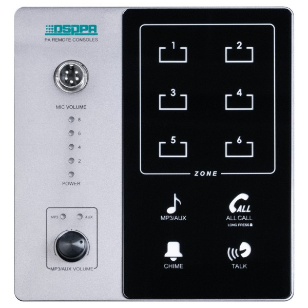 Comprar DSPPA DSPPA-DMA60M Micrófono de pupitre - Pulsador para anuncios - Hasta 6 micros encadenables - Alimentación mediante a