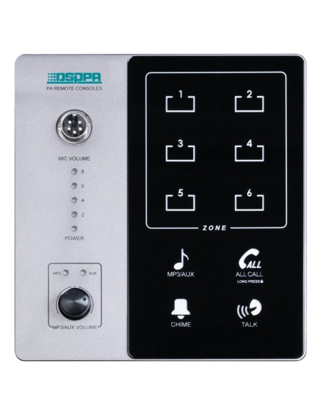 Comprar DSPPA DSPPA-DMA60M Micrófono de pupitre - Pulsador para anuncios - Hasta 6 micros encadenables - Alimentación mediante a