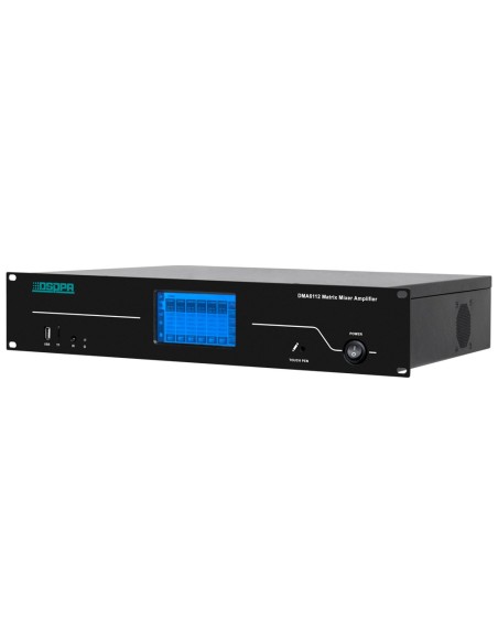 Acheter DSPPA DSPPA-DMA6112 Matrice mélangeur numérique - Amplificateur 100V - Lecteur USB / Radio FM / Blutooth - Puissance nom