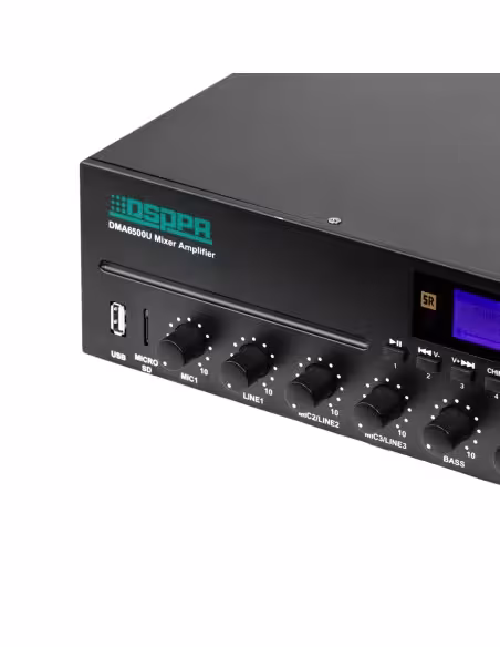 Acheter DSPPA DSPPA-DMA6500U Matrice mélangeur numérique - Amplificateur 100V - Lecteur USB / Radio FM / Blutooth - Puissance no