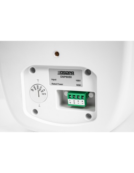 Comprar DSPPA DSPPA-DSP6050W Altavoz de techo  - Altavoz de rango completo 1x6.5" + 1x1" - Potencia 70V / 100V - Sensi