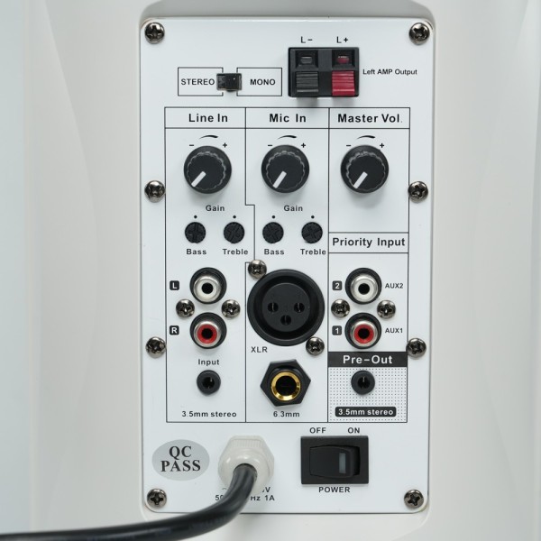 DSPPA DSPPA-DSP6606W Speaker de telhado - Orador de classificação completa 1x5 & OT + 1x1 & Quot - Potência 2 x 30W - Vários ing