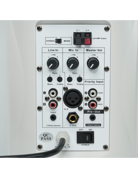 DSPPA DSPPA-DSP6606W Speaker de telhado - Orador de classificação completa 1x5 & OT + 1x1 & Quot - Potência 2 x 30W - Vários ing