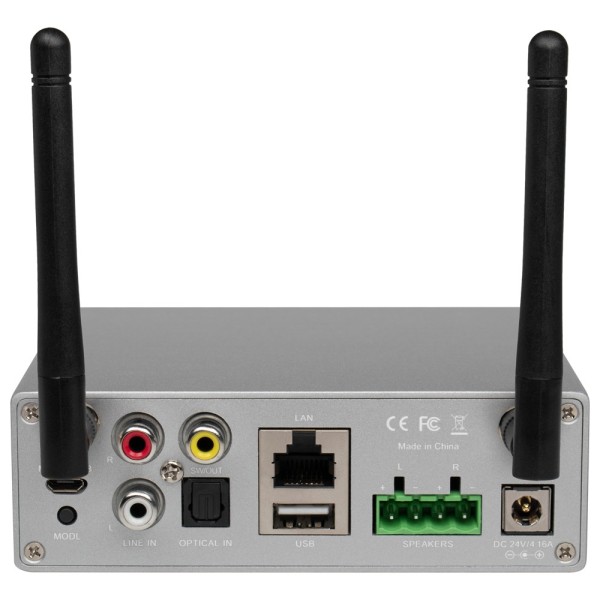 DSPPA DSPPA-DW0250 Amplificador de Jogador - Wireless - 2 x 60W - Conexão Bluetooth - Reprodução USB - Controle Remoto