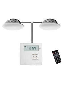 Kaufen DSPPA DSPPA-M2U 2 x Deckenlautsprecher 2x10W – Wandeinbauverstärker – Wiedergabe über BT, FM, SD, USB, AUX – Fernbedienun