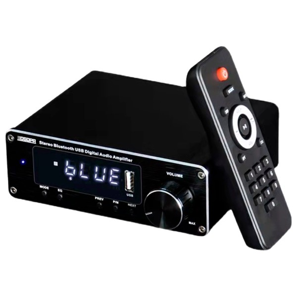 Amplificador de jogador DSPPA DSPPA-MINI50 - 2 x 60W - Conexão Bluetooth - Reprodução USB - Predefinições de Equalização - Coman