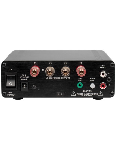 Amplificador de jogador DSPPA DSPPA-MINI50 - 2 x 60W - Conexão Bluetooth - Reprodução USB - Predefinições de Equalização - Coman