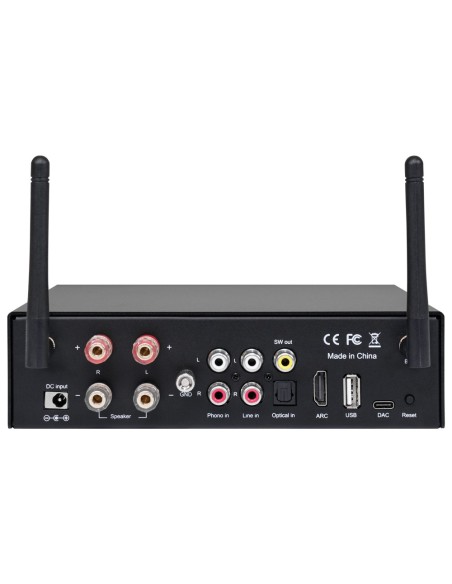 Comprar DSPPA DSPPA-MINI502 Amplificador reproductor - 2 x 50W - Conexión Bluetooth dual - Reproducción USB - Ajustes para ecual