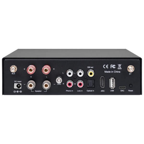 DSPPA DSPPA-MINI502 Amplificador de Jogador - 2 x 50W - Conexão Dual Bluetooth - Reprodução USB - Configurações para equalização