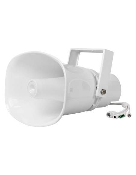 DSPPA DSPPA-PoE170VF IP Horn - Protocolo Onvif - MP3 e Formatos WAV - PoE + ou DC - ABS plástico