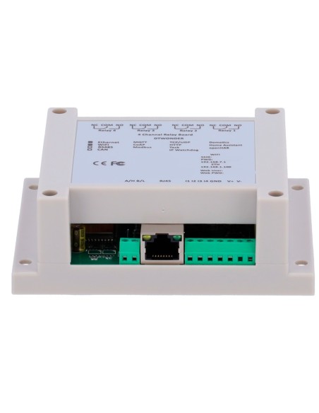OEM DT-R004 Módulo de Controle de Dados - 4 Entradas Digitais | 4 Saídas de Relé (NO / NC) - Protocolos: Modbus / TCP