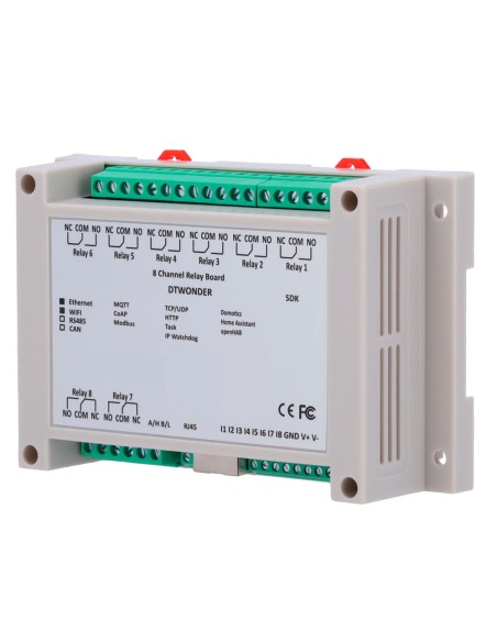 Kaufen OEM DT-R008 Modul zur Datenerfassung und -steuerung – 8 digitale Eingänge | 8 Relaisausgänge (NO/NC) – Protokolle: Mo