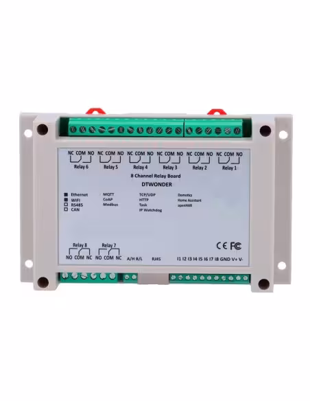 Kaufen OEM DT-R008 Modul zur Datenerfassung und -steuerung – 8 digitale Eingänge | 8 Relaisausgänge (NO/NC) – Protokolle: Mo