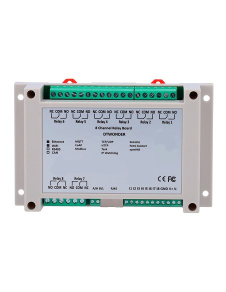 Comprar OEM DT-R008 Módulo de adquisición y control de datos - 8 entradas digitales | 8 salidas de relé (NO/NC) - Protocolos: Mo