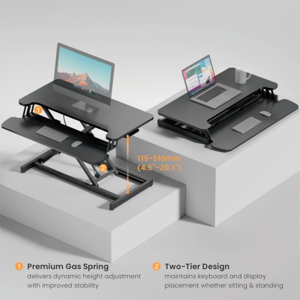 Comprar OEM DWS37-01 Estación de trabajo plegable - Peso soportado 15 Kg - Altura ajustable 115 ~ 510 mm DWS37-01