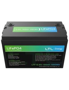 Comprar DYNESS DY-AR-1200 Batería estacionaria - Capacidad 1280Wh - LiFePO4 12V / 100Ah - 3000 ciclos de vida - Hasta 16 unidade 2