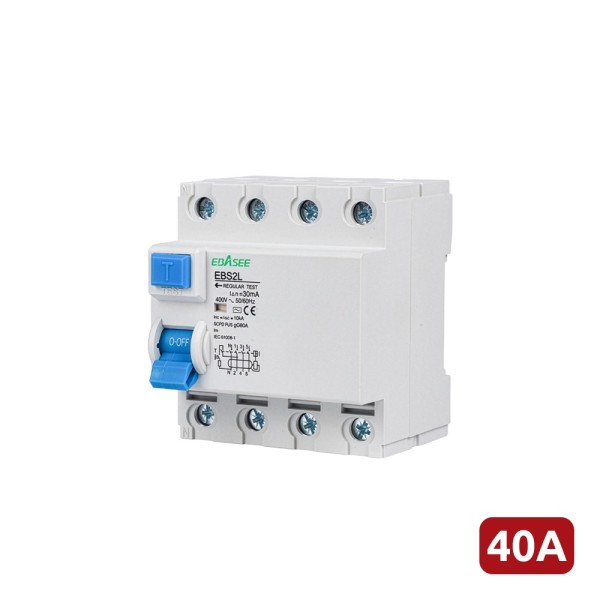 Kaufen OEM EBS2L-40A-4P FI-Schutzschalter – Nennstrom 40A – 4 Pole (Drehstrominstallationen) – Empfindlichkeit 30mA