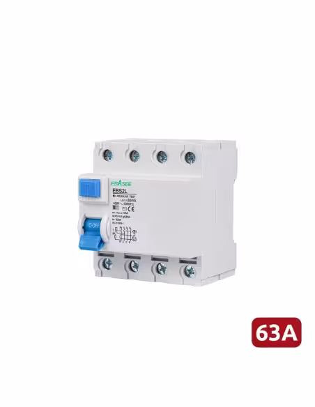 Acheter OEM EBS2L-63A-4P Interrupteur différentiel - Courant nominal 63A - 4 pôles (installations triphasées) - Sensibilité 30m