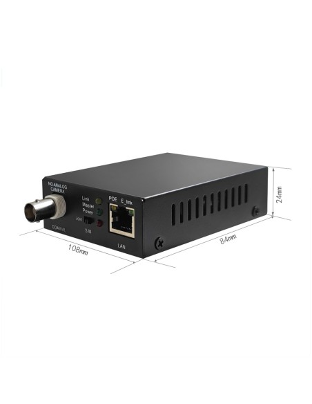 Comprar OEM EOC-500-POC-POE Extensor de IP por cable coaxial | PoE - Pasivo - Emisor y receptor - Permite transmitir 1 canal IP 