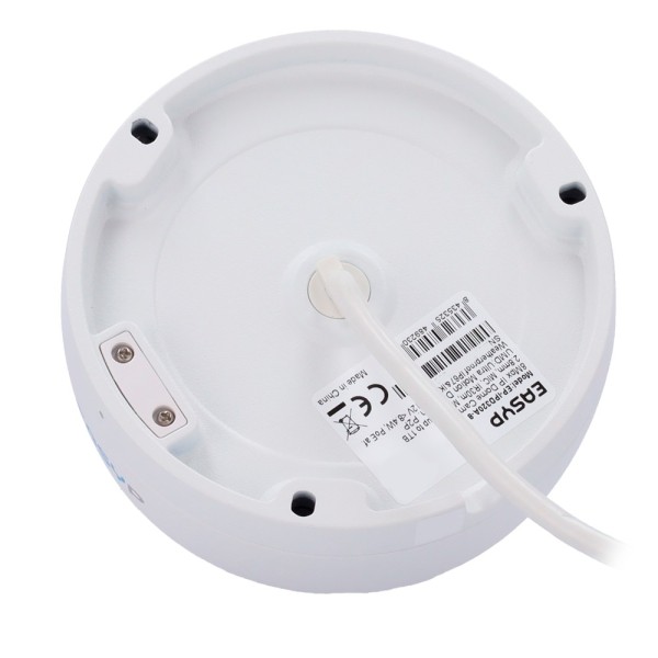EasyP EP-IPD320A-8 Camera IP Dome AI Easy-P - 8MP | Lente 2,8 mm - IR 30 m | MIC - Plug de instalação e AMP - IA por humano e