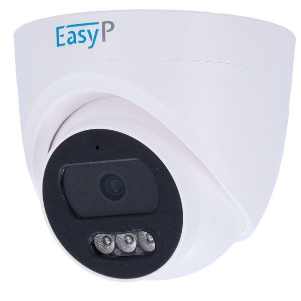 Comprar EASYP EP-IPT210A-2 Cámara Turret IP EASY-P - 2MP | Lente 2.8 mm - IR 25 m | Mic - Instalación Plug &amp; Play - IA por H
