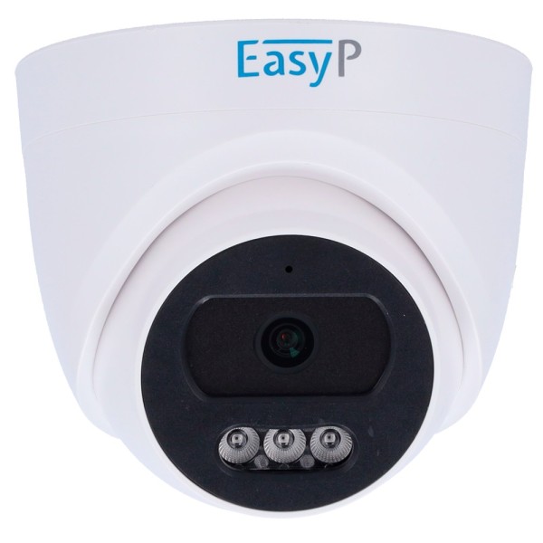 Comprar EASYP EP-IPT210A-2 Cámara Turret IP EASY-P - 2MP | Lente 2.8 mm - IR 25 m | Mic - Instalación Plug &amp; Play - IA por H