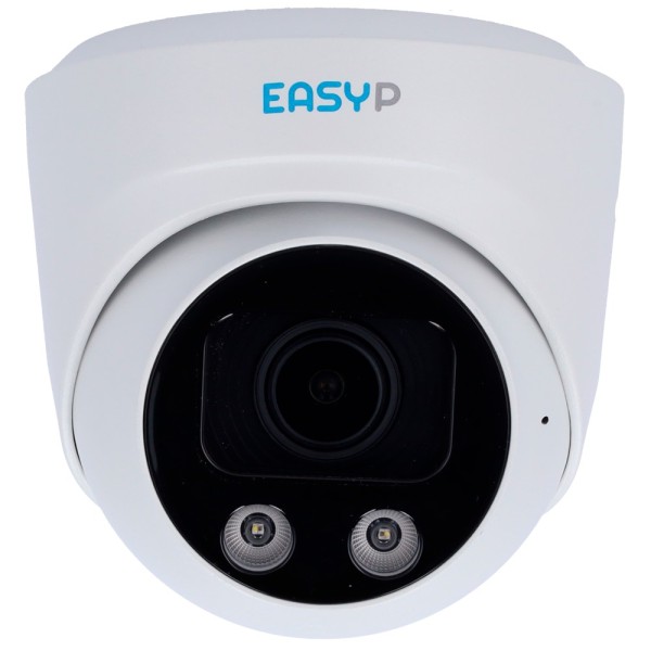 EasyP EP-IPT230ZA-8-DL Camera Turret IP AI Easy-P - 8MP | Lente motorizada 2.7 ~ 13,5 mm - IR 40 m | Luz branca 30 m | MIC - EUA