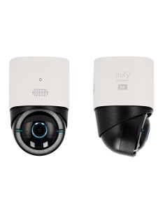 Eufy Eufy-4Gltecam-S330 Camera 4G LTE / WIFI Eufy por Anker - 4K | Cor da noite completa | Vá 10m | LED branco - Bateria 9400 mA 2
