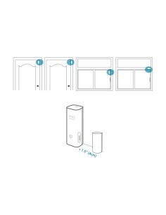 Comprar EUFY EUFY-ALARM-ENTRY4 Sensor de apertura Eufy by Anker  - Inalámbrico 868 MHz - Compatible con el sistema de alarma Euf 2