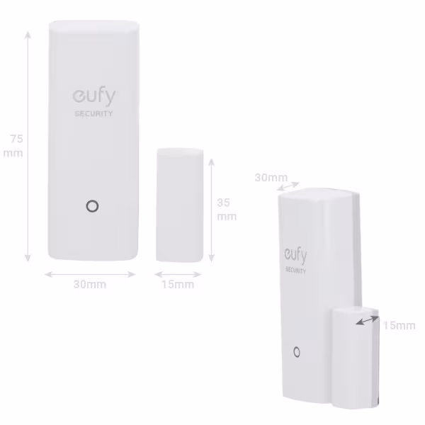 Comprar ANKER - EUFY EUFY-ALARM-ENTRY4 Sensor de apertura Eufy by Anker  - Inalámbrico 868 MHz - Compatible con el sistema de al
