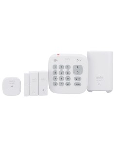 Eufy Eufy-Alarme-Kit5 Kit de Alarme por Anker - HomeBase WiFi / LAN / RF - Teclado Independente com Bateria - 2 Sensores de Aper