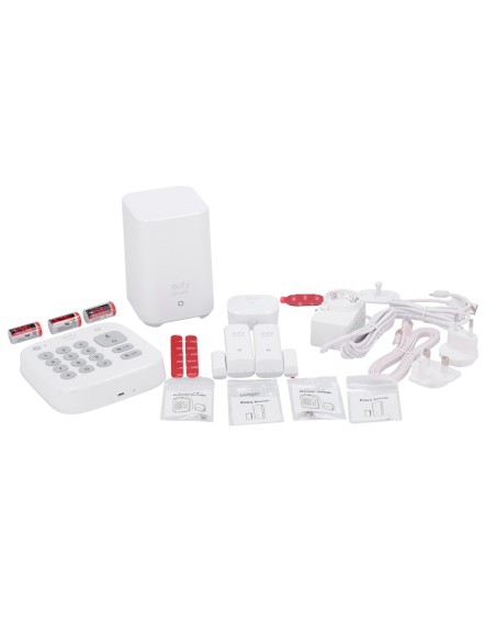 Eufy Eufy-Alarme-Kit5 Kit de Alarme por Anker - HomeBase WiFi / LAN / RF - Teclado Independente com Bateria - 2 Sensores de Aper
