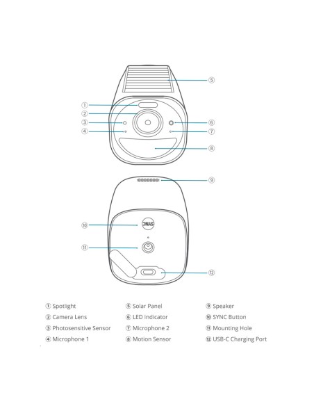 Eufy Eufy-Cam3-S330 Kit 2 4K Câmeras Solares + 1 HomeBase 3 - Detecção Humana, Animais de Estimação e Veículos - HomeBase Wifi c