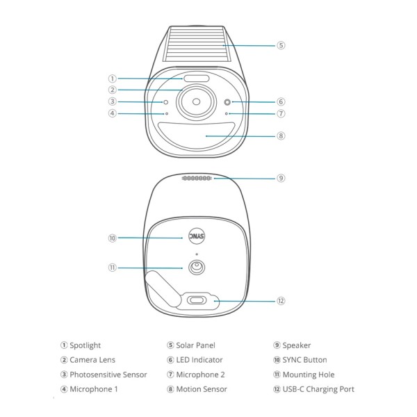 Kaufen ANKER - EUFY EUFY-CAM3-S330-ADDON 4K-Kamera für HomeBase3 Eufy by Anker - 13000 mAh / PIR-Sensor + Personen - Kommunikac
