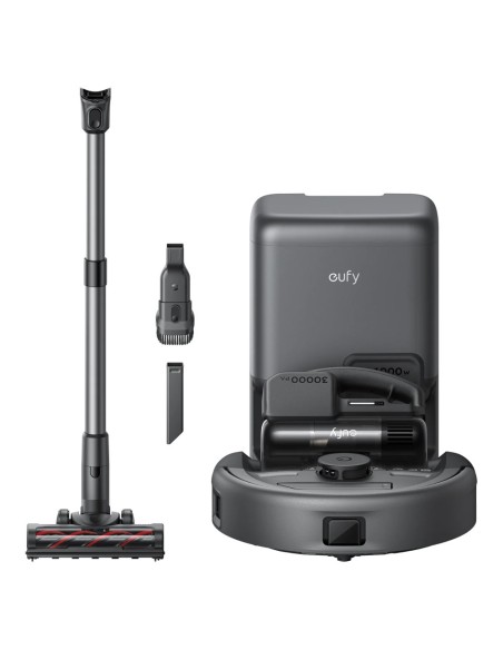 Eufy Eufy-Clean-Robovac-E20 Robô Aspirador de pó EuFy E20 3-EN-1 - Potência máxima de 30.000 Pa - Base Auto-Vaciosa - Limpeza pa