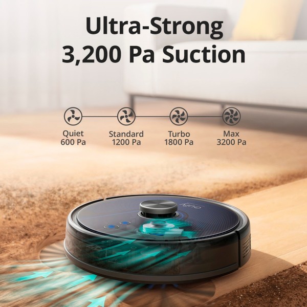 Kaufen ANKER - EUFY EUFY-CLEAN-ROBOVAC-L35-HYBRID Saugroboter Eufy by Anker – Maximale Saugkraft von 3200 Pa – Kapazität des de