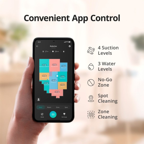 Eufy Eufy-Clean-Robovac-L35-híbrido robô aspirador de pó Eufy por Anker - Potência máxima de 3200 PA - Capacidade de depósito 33