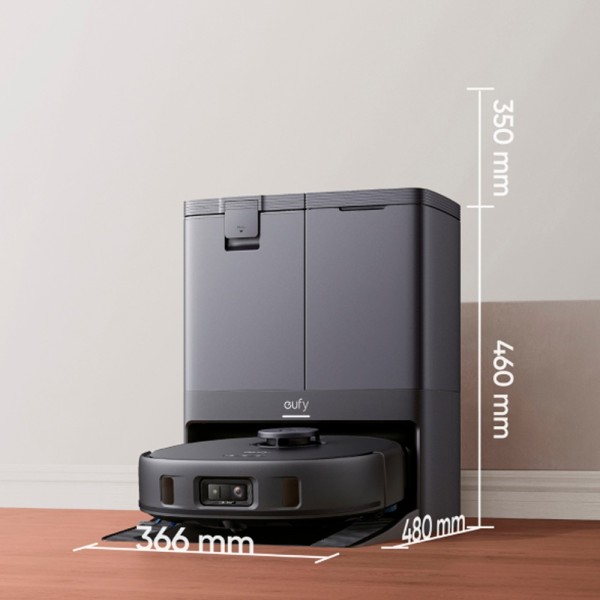 Eufy eufy-clean-x10pro-omni robô aspirador de robô Eufy por anker - potência máxima de 8000 pa - depósito 2,5 l em pó / 3 l água