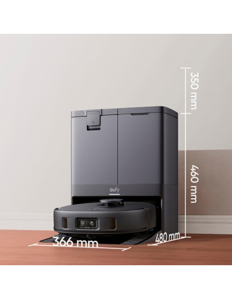 Eufy eufy-clean-x10pro-omni robô aspirador de robô Eufy por anker - potência máxima de 8000 pa - depósito 2,5 l em pó / 3 l água