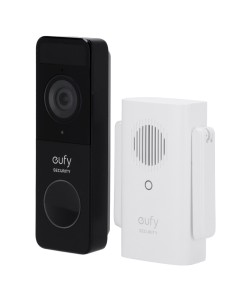 Eufy eufy-Doorbell-C211 Wi-Fi Kit de anel com eufy Vídeo por Anker - Resolução 1080p - Detecção de rosto e corpos humanos -