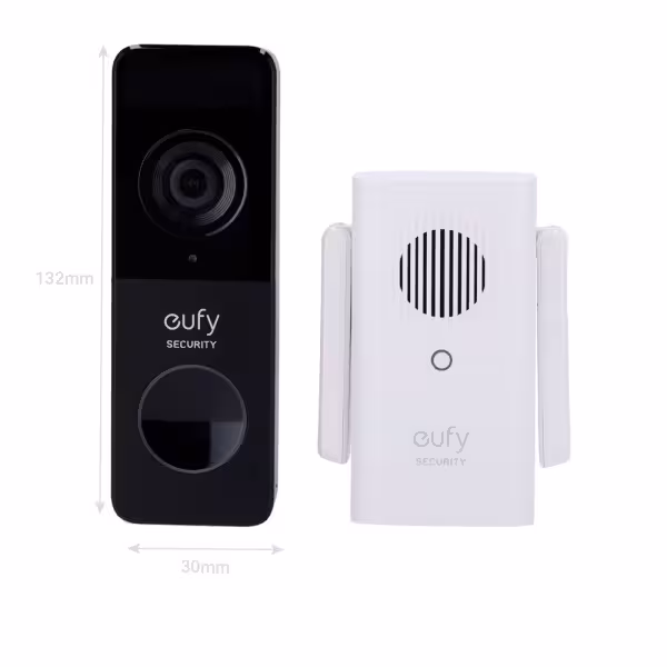 Kaufen ANKER - EUFY EUFY-DOORBELL-C211 WLAN-Videotürklingel-Set Eufy by Anker – 1080p-Auflösung – Gesichtserkennung und c