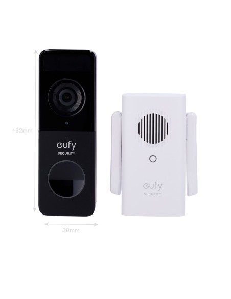 Acheter ANKER - EUFY EUFY-DOORBELL-C211 Kit de sonnette Wi‑Fi avec vidéo Eufy by Anker - Résolution 1080p - Détection des visage