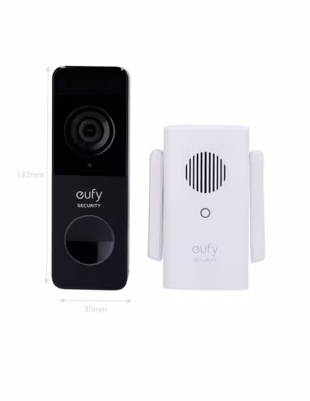 Kaufen ANKER - EUFY EUFY-DOORBELL-C211 WLAN-Videotürklingel-Set Eufy by Anker – 1080p-Auflösung – Gesichtserkennung und c
