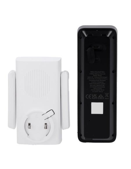 Eufy eufy-Doorbell-C211 Wi-Fi Kit de anel com eufy Vídeo por Anker - Resolução 1080p - Detecção de rosto e corpos humanos -
