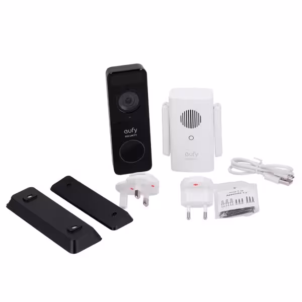 Kaufen ANKER - EUFY EUFY-DOORBELL-C211 WLAN-Videotürklingel-Set Eufy by Anker – 1080p-Auflösung – Gesichtserkennung und c