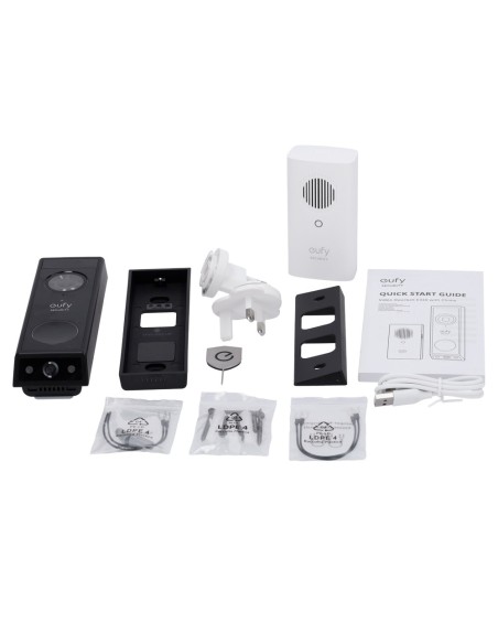 Comprar EUFY EUFY-DOORBELL-E340-KIT Kit de Timbre Wifi doble cámara Eufy by Anker - Resolución 2K - Detección de paquetes y reco