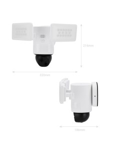 Eufy Eufy-PowleLightCam-E340 Câmera dupla Eufy por Anker - 3K resolução - detecção humana, animais de estimação e veículos - vig 2