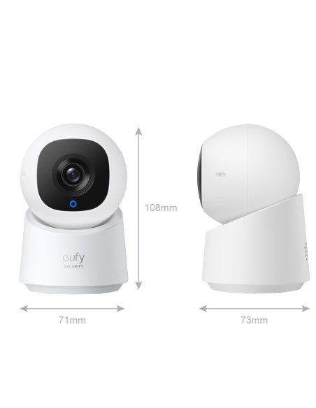 Comprar EUFY EUFY-INDOORCAM-C220 Cámara Eufy by Anker - 2K (1080P) - 1/2.7" Progressive Scan CMOS - Lente 2.8 mm | WDR | IR