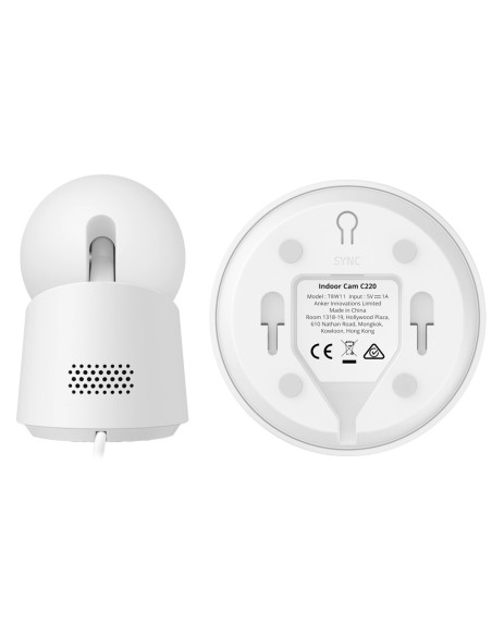 Eufy Eufy-Indoorcam-C220 Câmera Eufy por Anker - 2K (1080p) - 1 / 2.7 & OIT PROGRESSIVO CMOS - lente 2,8 mm | WDR | Vá 10 m - C