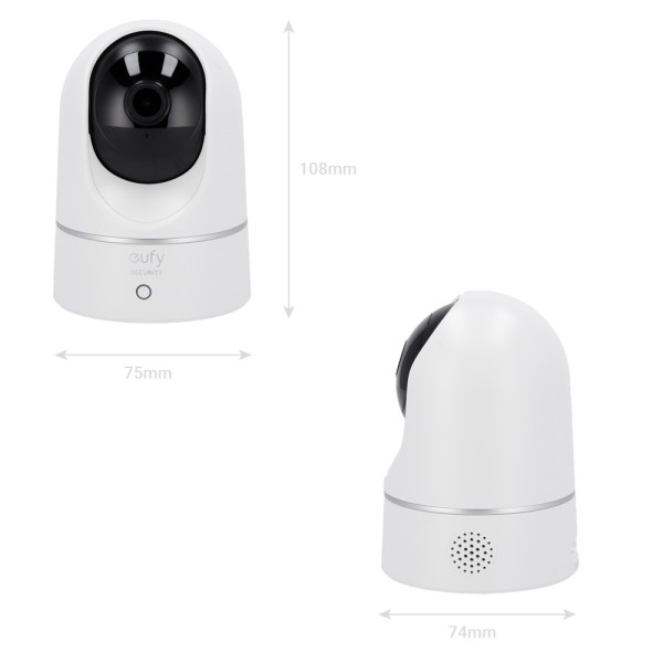 Comprar EUFY EUFY-INDOORCAM-E220 Cámara Eufy by Anker - 2K (1080P) - 1/2.7" Progressive Scan CMOS - Lente 2.8 mm | WDR | IR